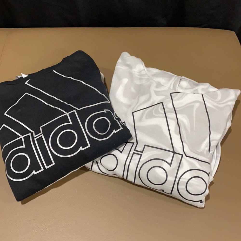 2 Adidas Sweatshirts size Girls 16/XL.